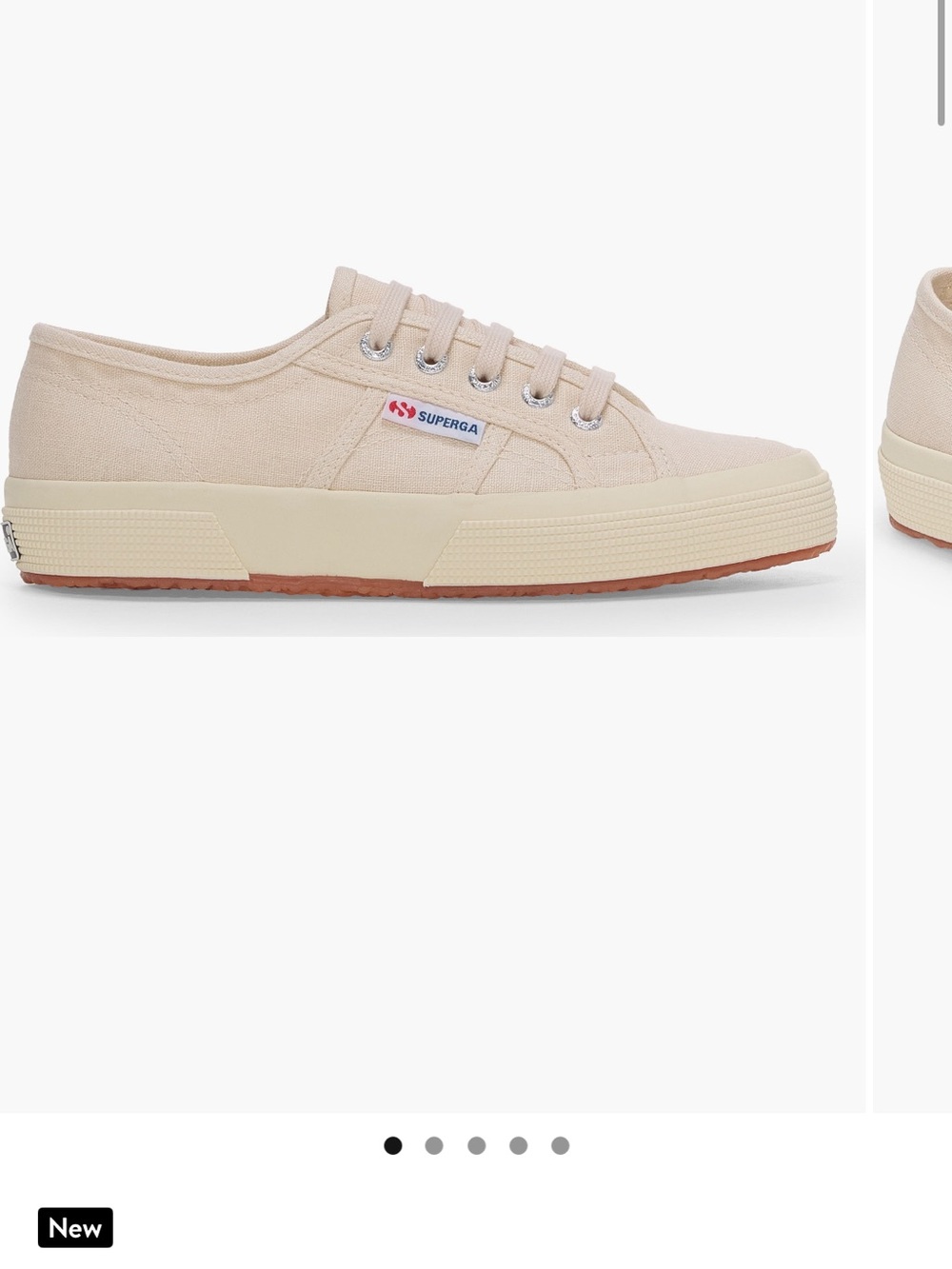 Superga Women's Beige Canvas Low Top Sneakers